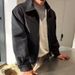 Men's Suede Jackets Autumn Retro Bomber Casual Fashion Vintage Short Flying Slim Jacket High Street Outerwear Coat Male_desvips.com