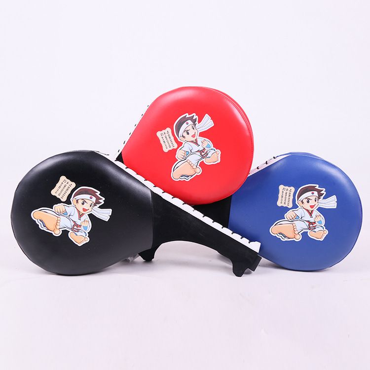 Taekwondo Foot Target Training Chicken Leg Target Hand Target Double Leaf Foot Handle Kick Target_desvips.com