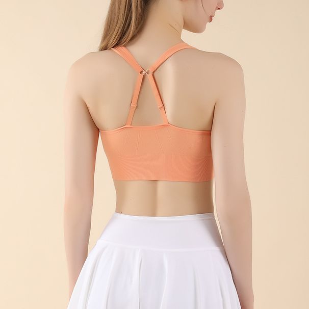New Style Adjustable Back Strap Push-Up Running Fitness Vest High-Strength Shockproof Yoga Sports Bra For Women_desvips.com