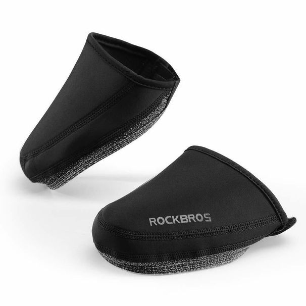 ROCKBROS Overshoes Bike Shoecover Half Overshoe MTB Road Bike S/L Black_desvips.com