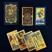78 Classic Waite Complete Set Popular Gold Foil PET Waterproof Plastic Tarot Cards For Beginners Entry-Level_desvips.com