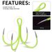 Lure Luminous Anchor 16# 18#Luminous Squid Four Hooks Boat Sea Iron Plate Hook Fishing Gear_desvips.com