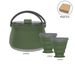 Outdoor camping cookware set Folding kettle silicone coffee cup Portable road trip_desvips.com