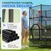 Trampolín Para Niños De +3 Años Ø140 Cm Con Red De Seguridad Y Marco De Acero Para Interior Y Exterior_desvips.com