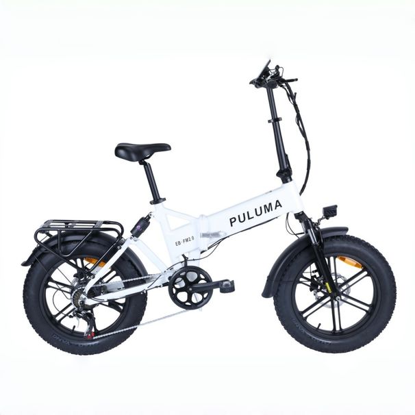 PULUMA EB-FM2.0 Folding Electric Bike, 48V 15Ah Removable Battery, Dual Suspension_desvips.com
