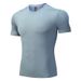 LazyZoom Men's Summer Fitness Clothing T-Shirt Basketball Training Short Sleeve Plus Size Ice Silk Quick-Dry Sports Suit Running_desvips.com