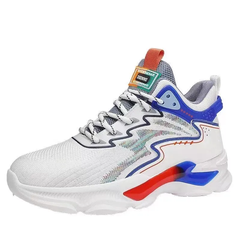 New Basketball Breathable Fly Woven Mesh Sneakers Fashion Casual Style Men Shoes Hikers Free Shipping_desvips.com