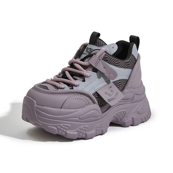 Thick Soled Dad For Women In The Spring Of 2024, Short And Height Increasing Women's, Versatile Sponge Cake Casual_desvips.com