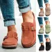 Women Slippers Retro Shoes Slip On Free Shipping New Mules Ladies Comfort Flats Sandals Female New Plus Size35- 43_desvips.com