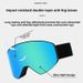 New Double Layer Anti-Fog Magnetic Enhanced Clarity HD Ski REVO UV Protection Snow Goggles_desvips.com