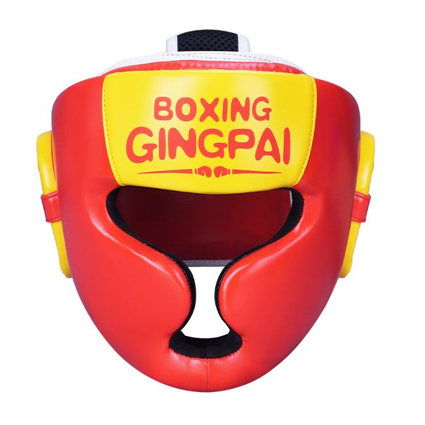 Sanda Helmet Indoor And Outdoor Practical Competition Thai Boxing Boy Girl Child Face Protection Thickened Mask_desvips.com