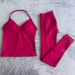 Women's Sports Yoga Tank Top And Long Bottom Set Running Tights Fitness Clothing Set_desvips.com