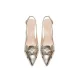 Summer Women's Pumps Cutouts Ladies Sandals Square Heels Party Shallows Platform Shoes For Women Trend Tacones De Mujer_desvips.com