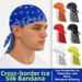 Hip Hop Long Tail Sun Protection Headscarf Hat European American Style Paisley Print With Straps Neck Protector Ice Silk Pirate Hat_desvips.com