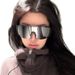 New Oversized Frame Slimming Outdoor Cycling Mountaineering Skiing Windproof Goggles Sun Protection Sports Sunglasses_desvips.com