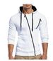 Men's Clothing Autumn and Winter New Classic Oblique Zipper Hooded Men's Casual Slim Sweater Jacket W01_desvips.com