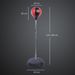 Set Punching Ball Da Terra Per Adolescenti Con Guantoni E Pompa, Altezza Regolabile Da 126-144 Cm_desvips.com