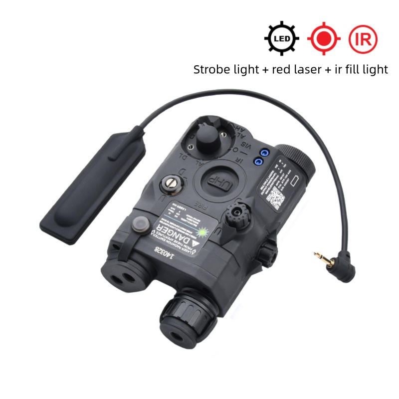 Overseas Version PEQ15 Appearance UHP Red Laser/IR/LED High Brightness Flashlight Strobe PEQ Tactical Battery Case_desvips.com