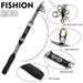 Boat Casting Throwing Small 6 Section Portable Mini Sea Ultra Short Lure Rock Fishing Rod_desvips.com