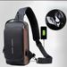 Fashionable Combination Lock Chest Bag - Theft Film Waterproof USB Charging Port Multi-Functional Sports Shoulder Crossbody_desvips.com