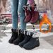 Women's Fashion Winter Boots With Height Increase – Waterproof, Slip-Resistant, Warm Snow Boots For Women (Black/Red/Blue, Sizes 36-43)_desvips.com