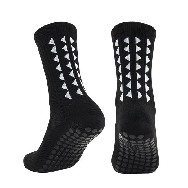 Professional Men's mid Calf Soccer Socks Thickened Terry Cloth Sole Long Glued Anti-Slip Sports Socks for Team Sports_desvips.com