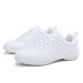 White Cheer Youth Girls Comfortable Cheerleading Dance Shoes Aerobics Sports Sneakers 2326_desvips.com