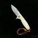 New Model Damascus Folding With Buffalo Bone Handle Pocket Outdoor Portable Survival Fruit Knife_desvips.com