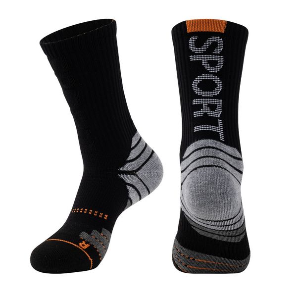 Men's College Student Basketball Socks American Style High Top Professional Training Socks with Towel Sole Elite Running Socks_desvips.com