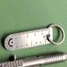 Mini Alloy Titanium Small Ruler Keychain Accessories Outdoor Tool_desvips.com