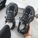 Spring 2025 New Breathable Mesh Sports For Men, Korean Version Versatile Thick Sole Casual Running Dad Men's Shoes_desvips.com