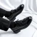 New Trending Brogues Classic Dress Men Oxfords Patent Lace Up Formal Black Leather Wedding Party Shoes 240614_desvips.com