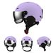 Adult warm ski helmet with goggles piece outdoor sports protection ski head Helmet protective gear_desvips.com