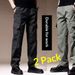001 American Style Pants For Men, Autumn Thin Waterproof Loose Straight Leg Cargo Pants, Wear-Resistant And Dirt-Resistant_desvips.com
