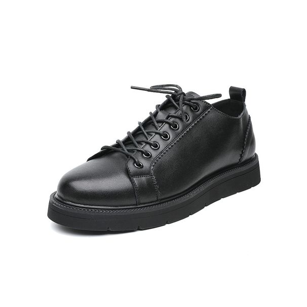 RenMou Men's 2021 New Workwear Trendy Casual Leather Shoes Men's Korean Version Spring Martin Boots D14-Q Exclusive Supply_desvips.com
