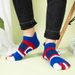 5 Pairs Ankle Toe Men Boys Sport Five Finger Short Young Fashion Cotton Mesh Breathable Deodorant Happy Socks With Toes_desvips.com