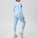 Quick-Dry Barely-There Skin-Friendly Tight-Fitting Long-Sleeve Yoga Outdoor Running Slimming Fitness Pants Sports Set_desvips.com