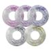 Glitter Transparent PVC Swim Ring For Adults - Thickened Armrest Float With Non-Slip Grip (Beginner-Friendly Heavy-Duty 600D UV-Resistant)_desvips.com