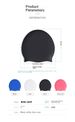 Cross-border Exclusive Extra-large Silicone Swimming Cap, Large Size, Suitable For Long Hair, Dreadlocks, And Doesn't Constrict The Head_desvips.com