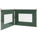 2er-Set Seitenteile Für Pavillon 3x3/3x4 M, Seitenwand Mit Fenster, Wasserdicht Grün_desvips.com
