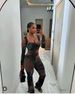 New four-season wearable sexy long-style mesh jumpsuit_desvips.com