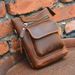 Men's Leather One Shoulder Retro Handmade Crossbody Bag_desvips.com