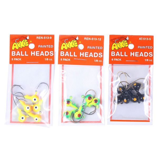 15pcs/Jig Heads For Fishing Hooks Paint Worm Lure Saltwater Jig Head Hooks For Trout Bass Crappie Fishing Jigs 3.5G 1/8 OZ_desvips.com