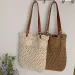 Large Capacity Woven Tote For Women 2025 Summer New Crochet Cotton Rope Handbag Beach Shoulder Bag_desvips.com