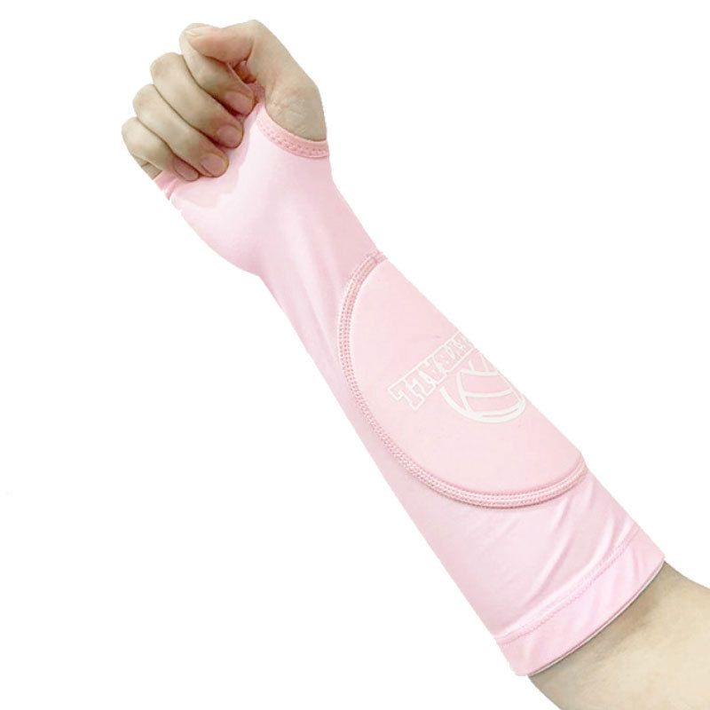 Adult Polyester Polyurethane Sports Arm Protector Breathable Elbow Protector For Volleyball Student Training And Exams Extended Forearm_desvips.com