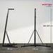 Support De Sac De Frappe Sur Pieds Pliable Réglable En Hauteur Avec Base Lestée Charge Max. 60 Kg Acier Noir_desvips.com