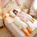 White Pillow Plush Toy Big Goose Stuffed Animal Bed Leg Hugging Sleeping Doll Birthday Gift For Girls_desvips.com