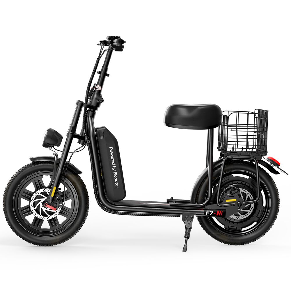 IScooter F7 48V 1000W E-Scooter 45km/h 50km Range App Control 16" All-Terrain Tires Foldable Rear Basket Perfect Grocery Helper_desvips.com