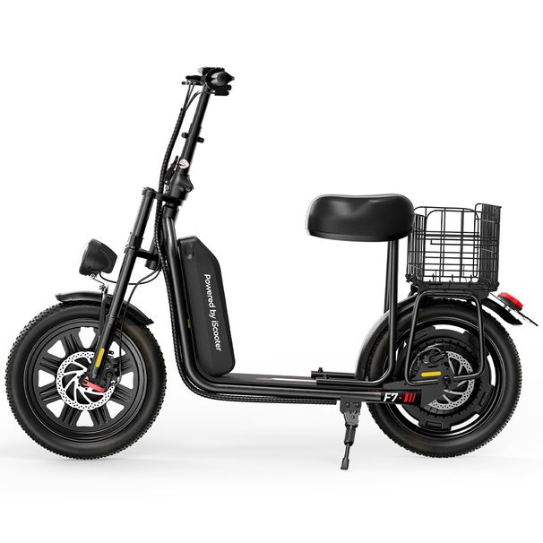 IScooter F7 48V 1000W E-Scooter 45km/h 50km Range App Control 16" All-Terrain Tires Foldable Rear Basket Perfect Grocery Helper_desvips.com