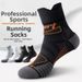 Men's Mid Calf Running Socks Marathon Professional Sports Socks Thickened Terry Cloth Sole For Badminton And Basketball Long Distance Running_desvips.com